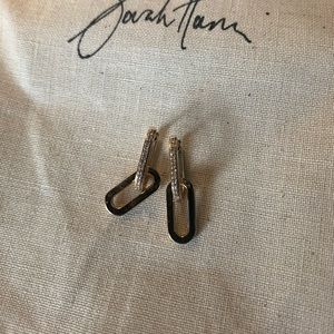 Mejuri x Sarah Harris pavè diamond convertible link earrings